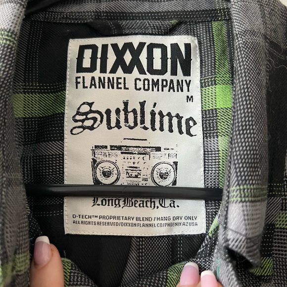DIXXON SUBLIME Womens Medium Flannel Grey/Green/black - Picture 4 of 5